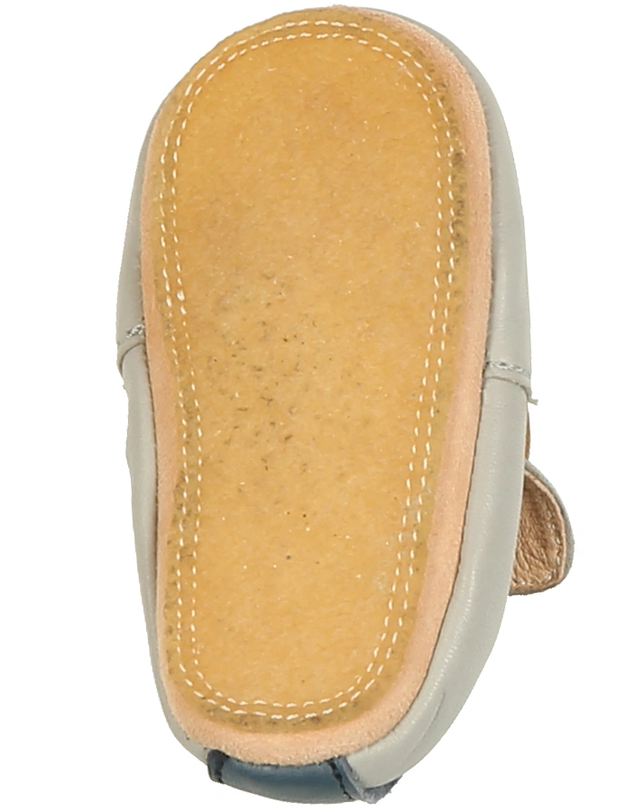 Krabbelschuhe BLUBLU CHIEN in grau