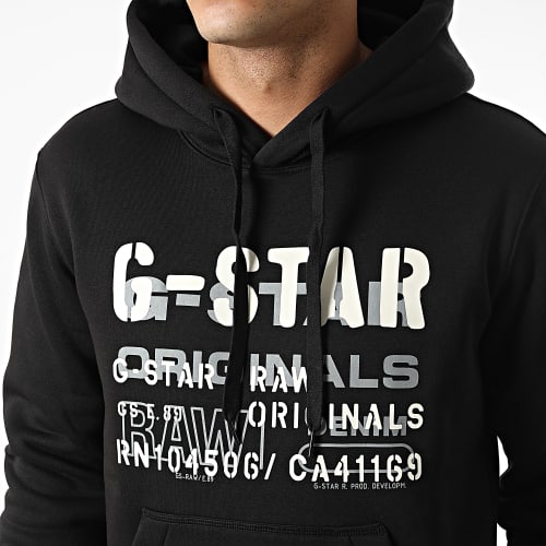 Sweat Capuche Multi Layer Originals D22232-A971 Noir