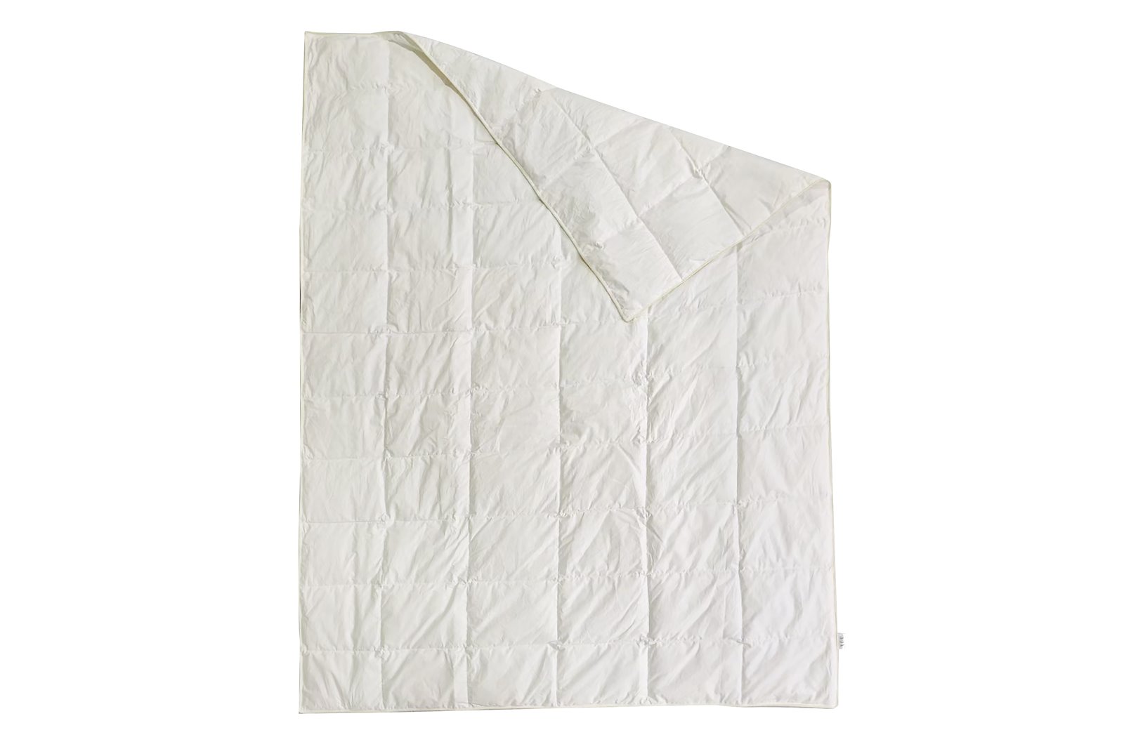 D80 Sommerdundyne 140x200 cm, 80% hvit andedun / 20% hvit andefjær, fyllvekt: 250g.