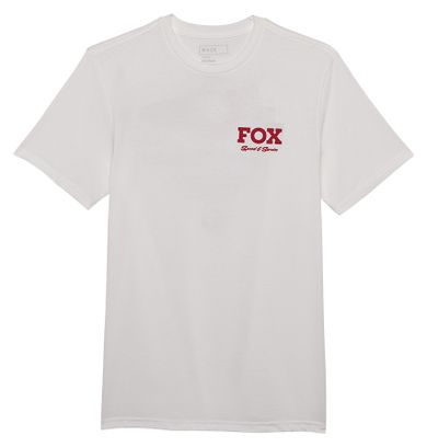 T-Shirt Manches Courtes Fox Speed & Service Blanc