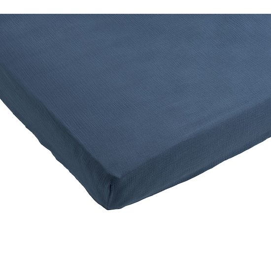2 draps housses rectangulaires pour berceau   Saphir        50 x 90 cm   de               Sauthon Original