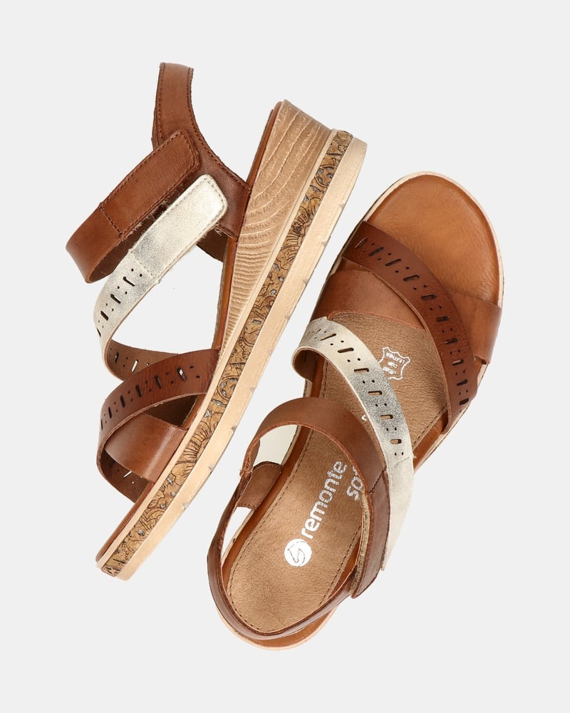 Remonte Sandalen  - cognac