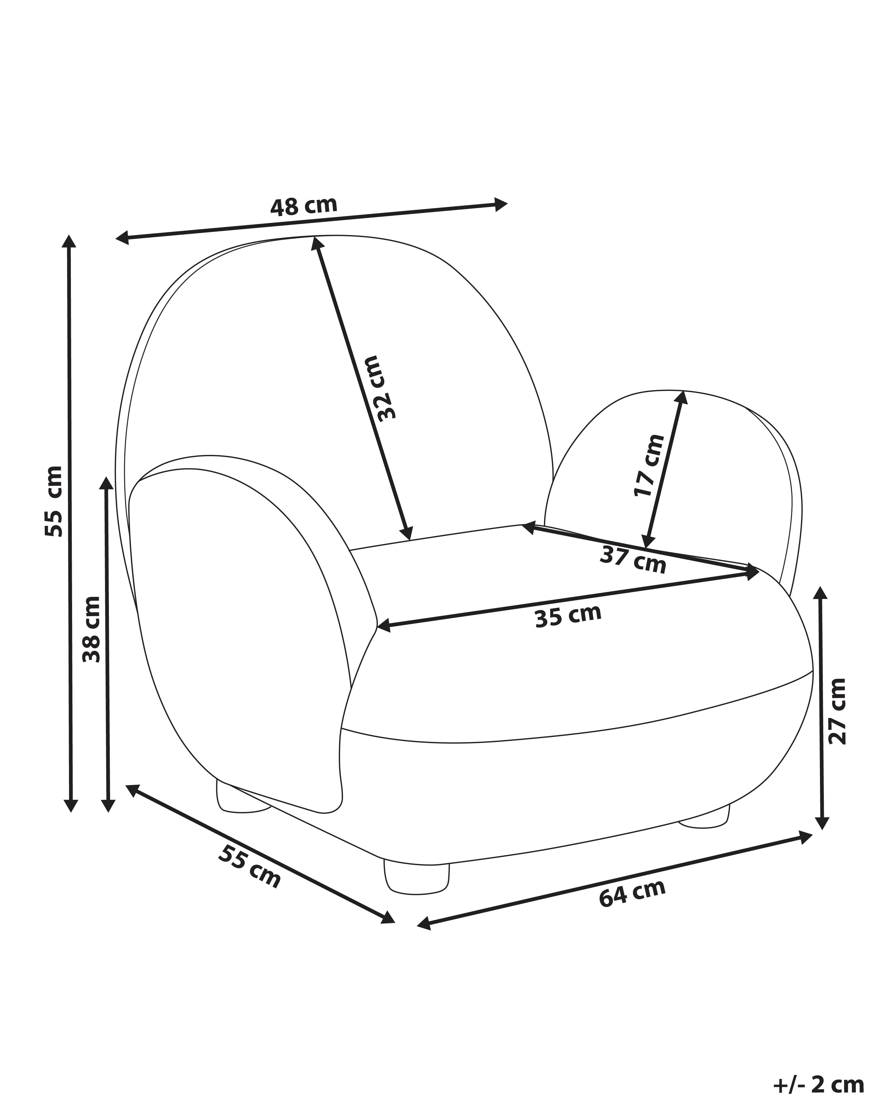 Kinderfauteuil HEM Bouclé Pastelroze