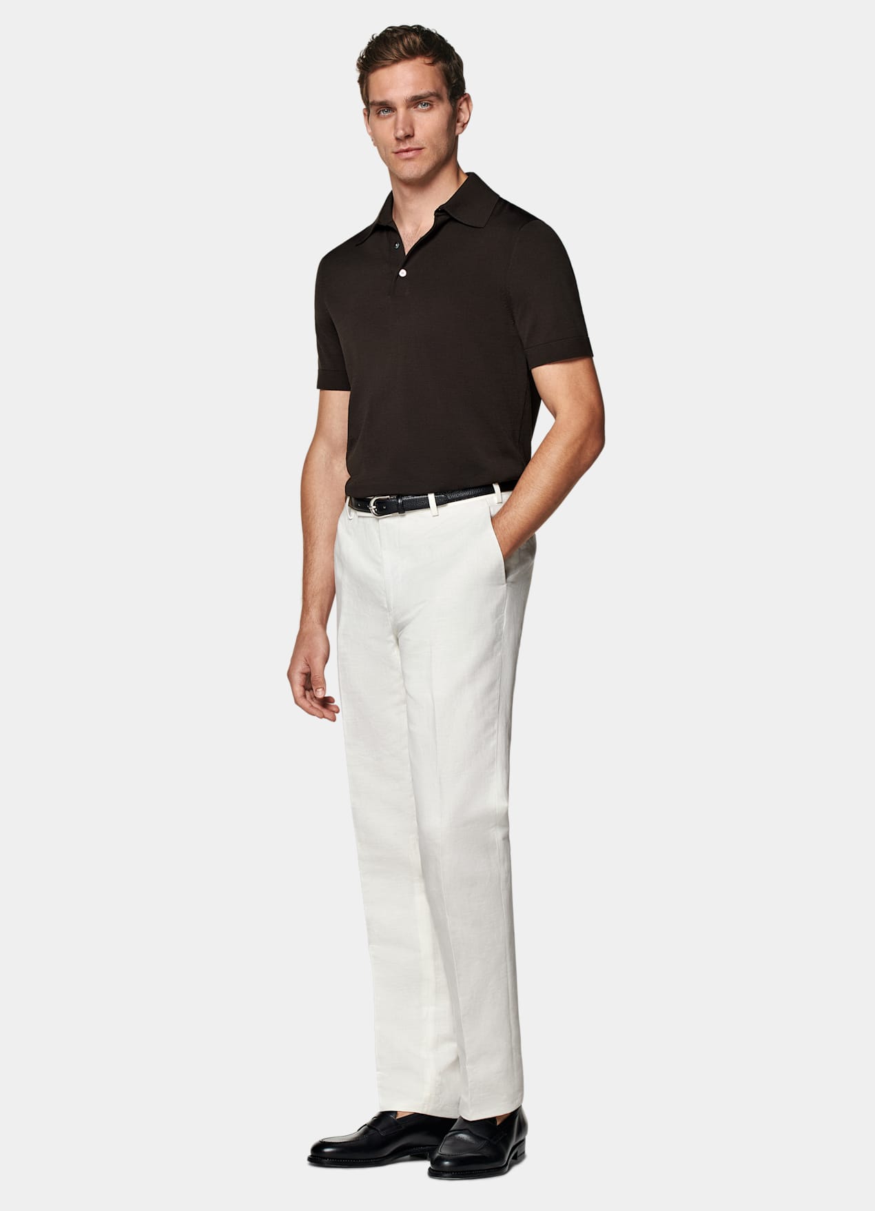 Polo marron foncé