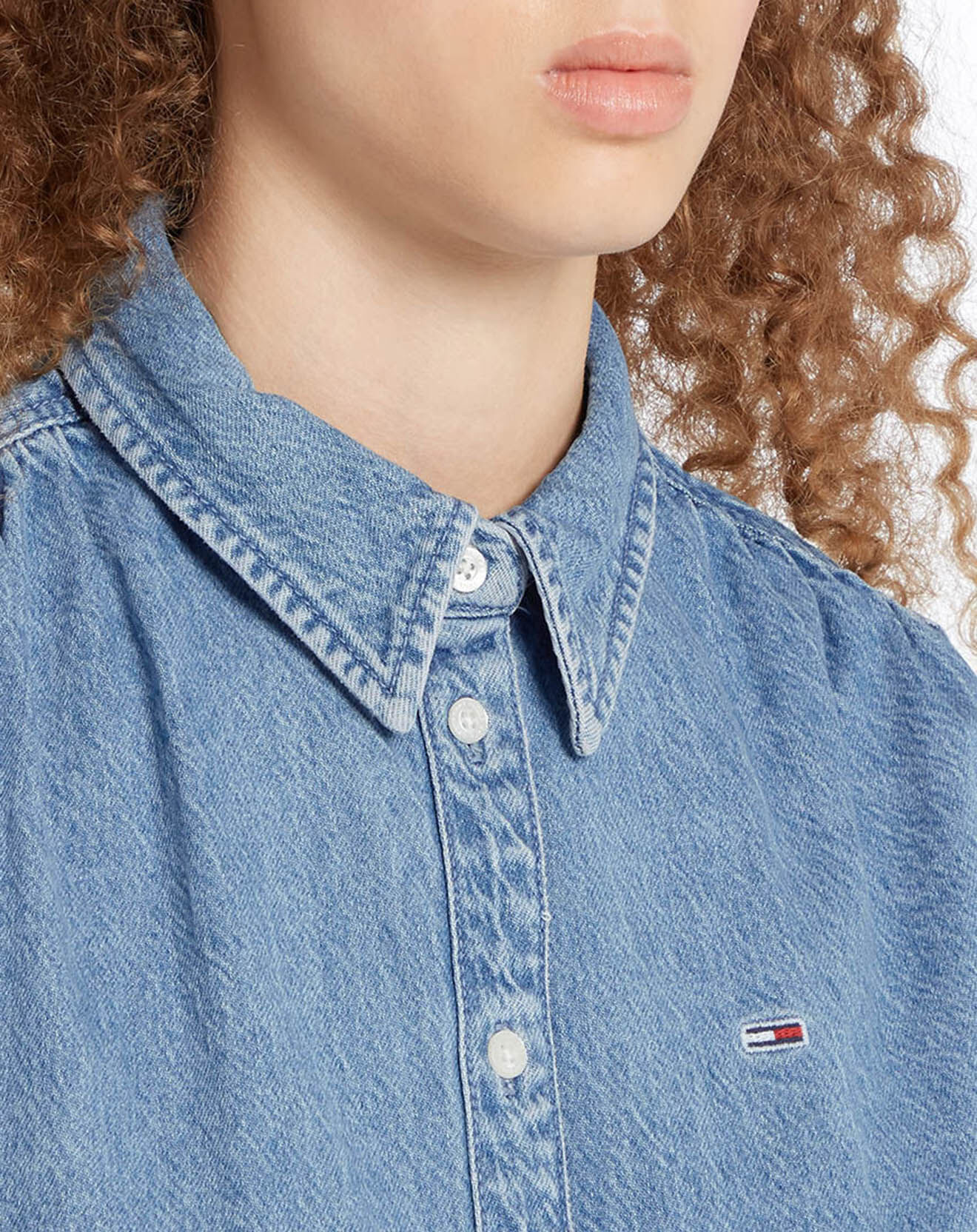Tommy Jeans Chemise Regular en Jean bleue