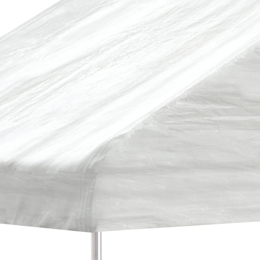 Belvédère avec toit blanc 17,84x5,88x3,75 m polyéthylène