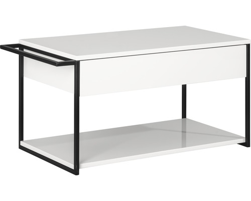Wastafelmeubel FACKELMANN New York BxHxD 88,5 x 43 x 47,5 cm Frontkleur wit hoogglans 84903