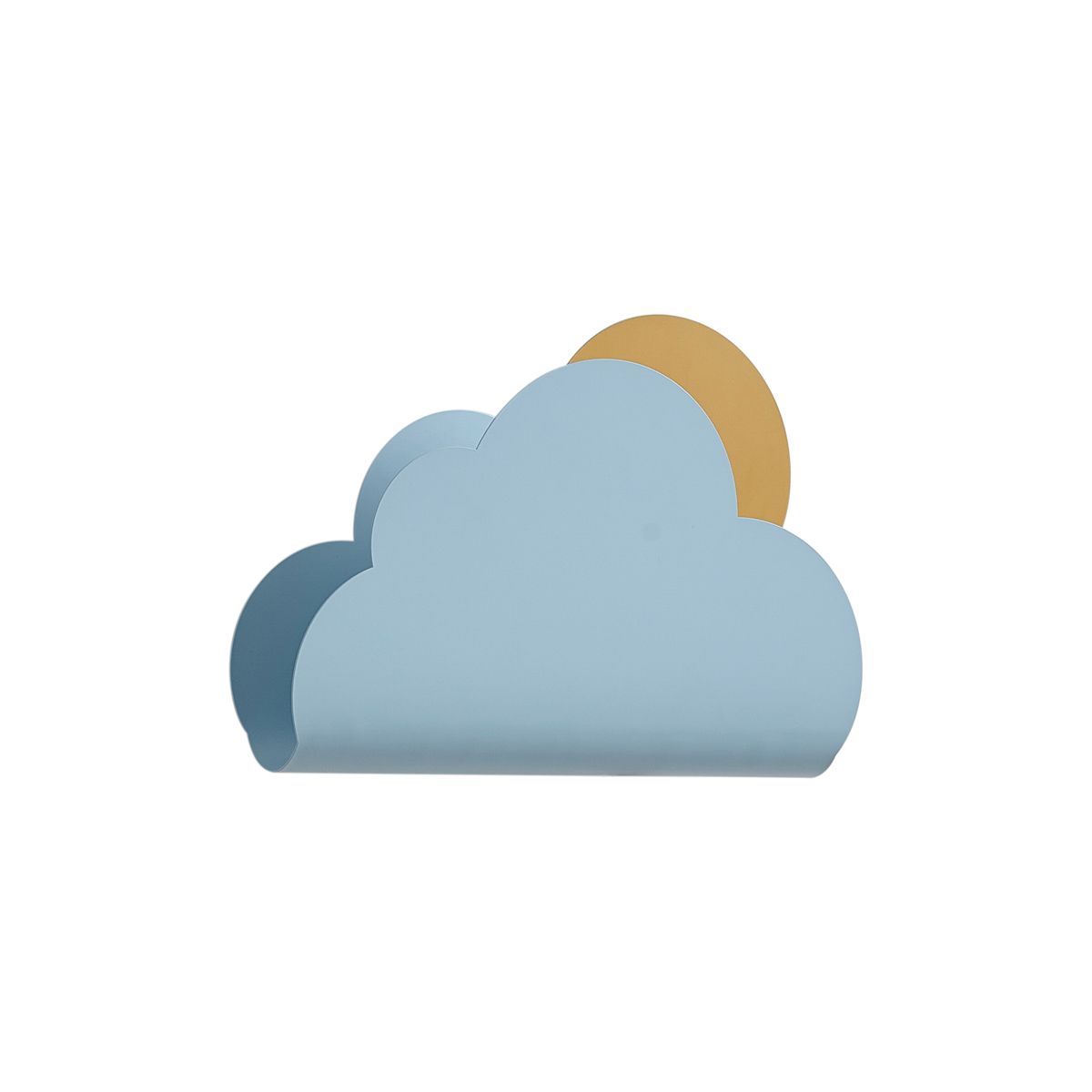 Kinder wandlamp blauw wolk met zon - Cloudy