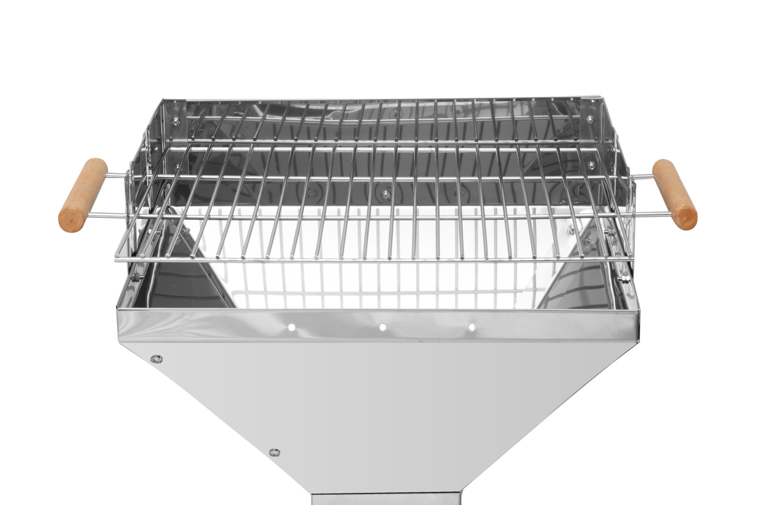 Säulengrill VISTA - Edelstahl - Trichter - 90,5 cm