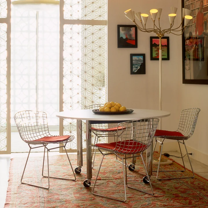 Knoll - Bertoia Stuhl ohne Polster, Chrom