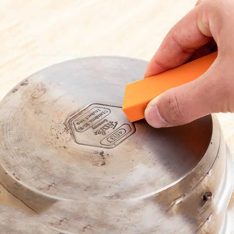 (80x25mm) Kalk Radierer Rost Entferner Armaturen Radiergummi Reiniger für Badezimmer / Küche - Orange