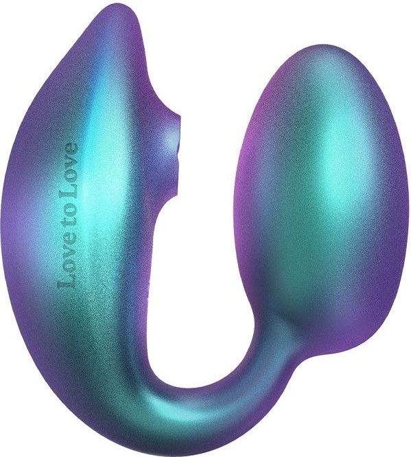 Love to Love - Wonderlover - Luchtdruk Vibrator en G-spot Vibrerend Eitje - Turquoise