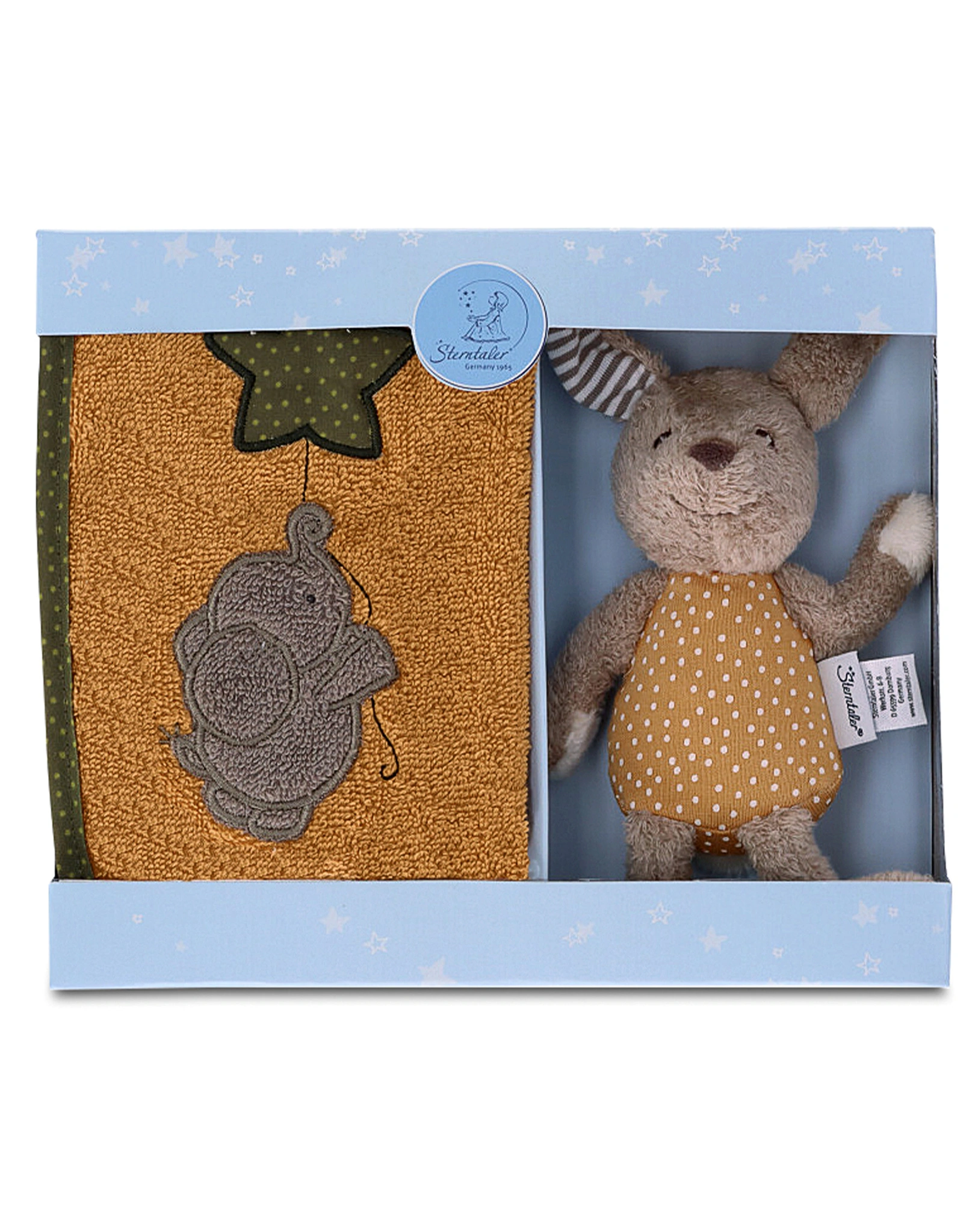 Lätzchen-Set HAPPY HASE 2-teilig in braun