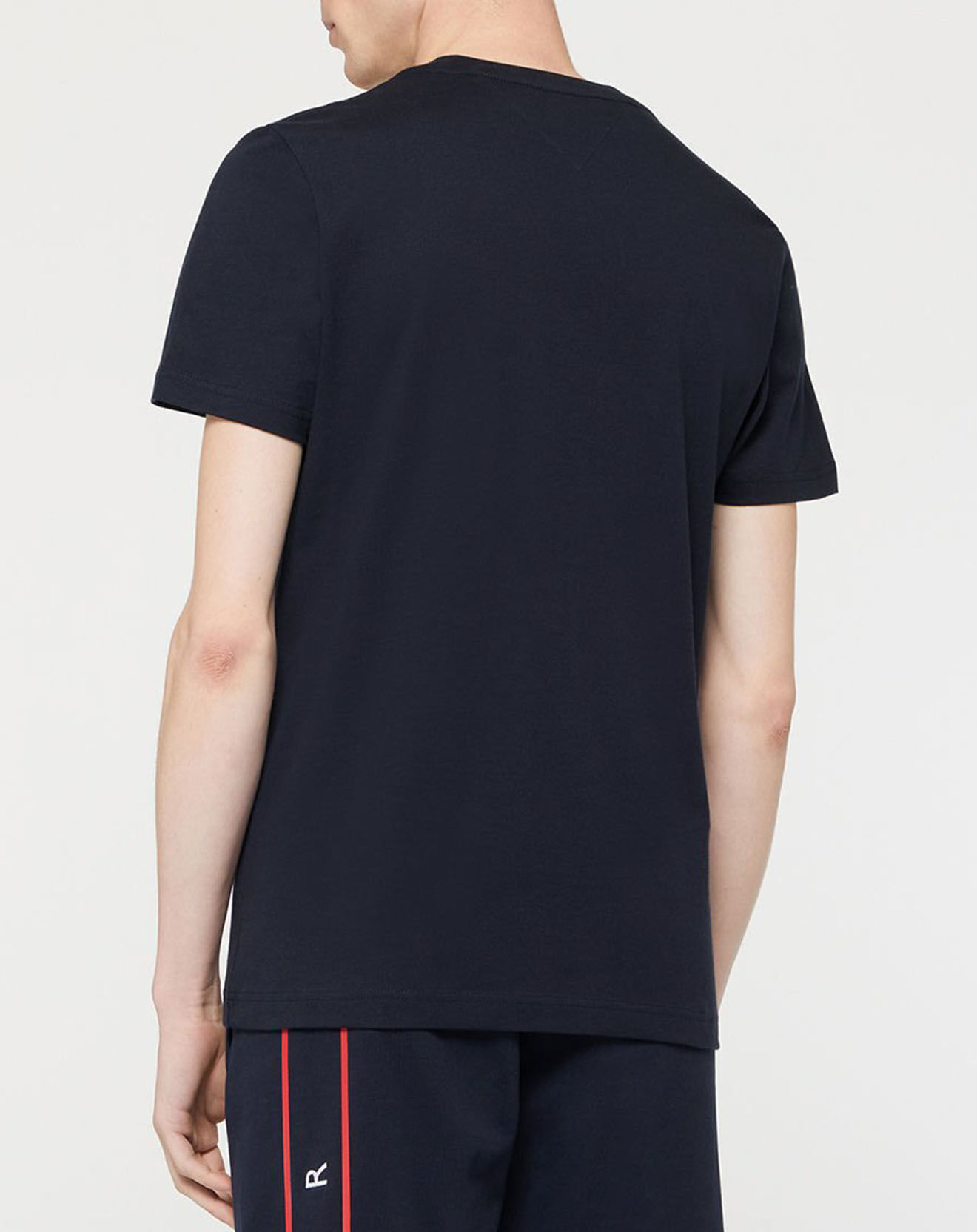 Tommy Hilfiger T-Shirt 100% Coton Bio Large Flag bleu marine