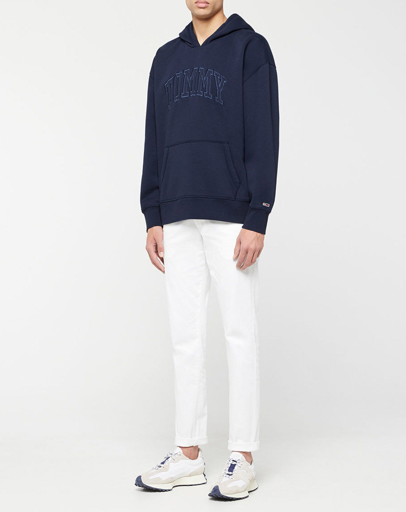 Tommy Jeans Sweat à capuche College bleu marine