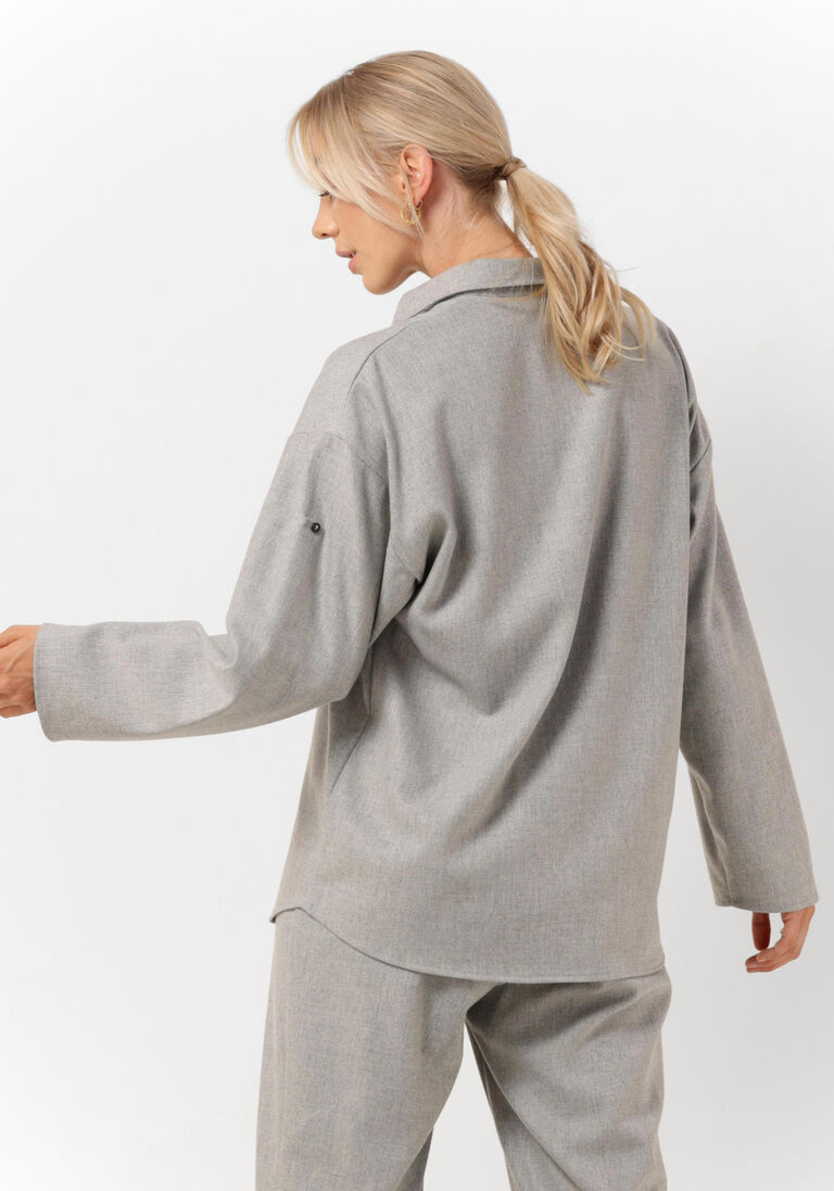 CHPTR-S lichtgrijze chptr-s blouse lavish blouse