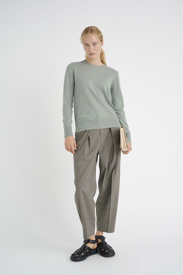 InWear LukkaIW Crew-neck Pullover Premium - 100% Cashmere Vetiver green