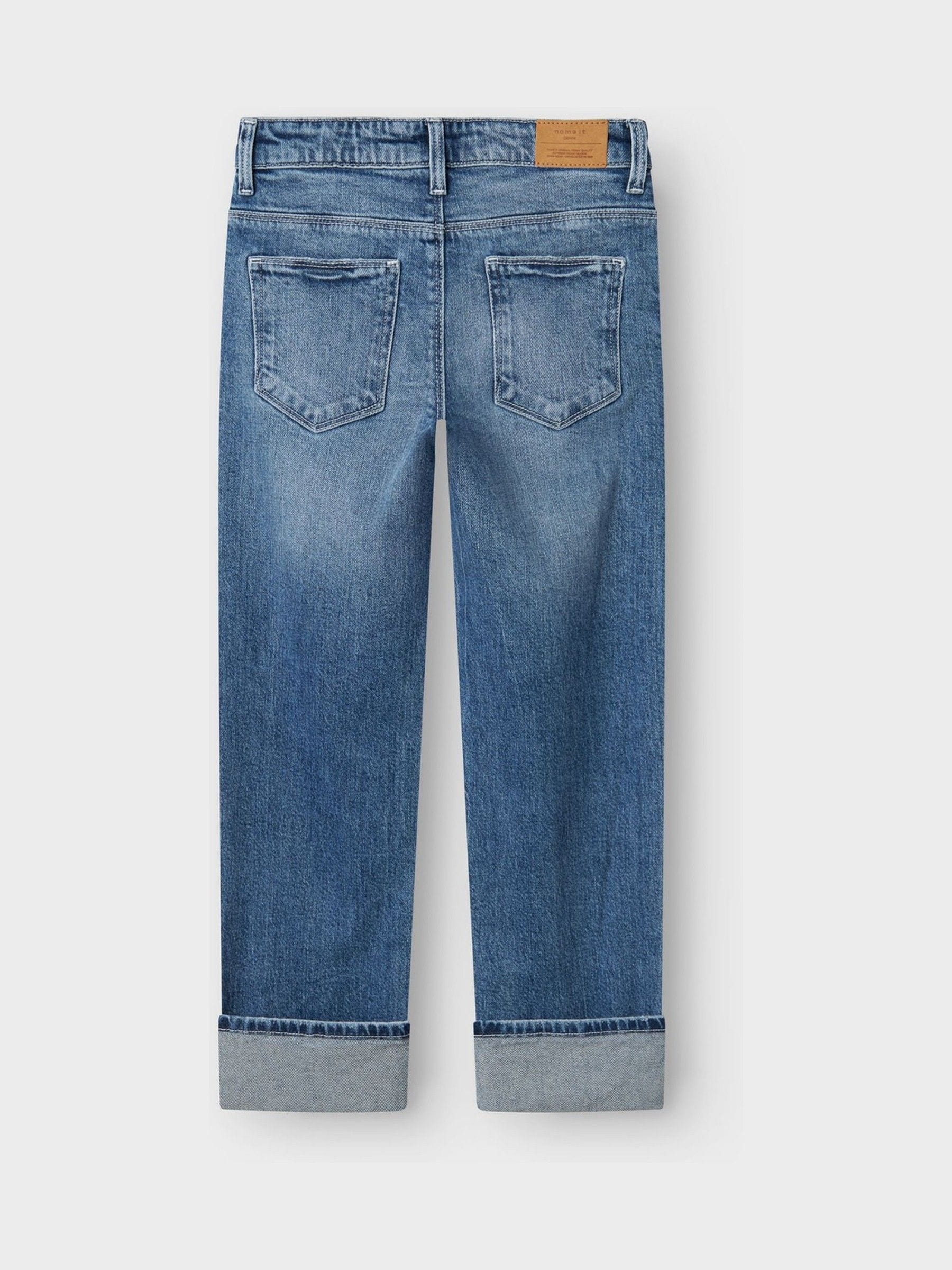 Name It Straight Leg Fold Up Jeans