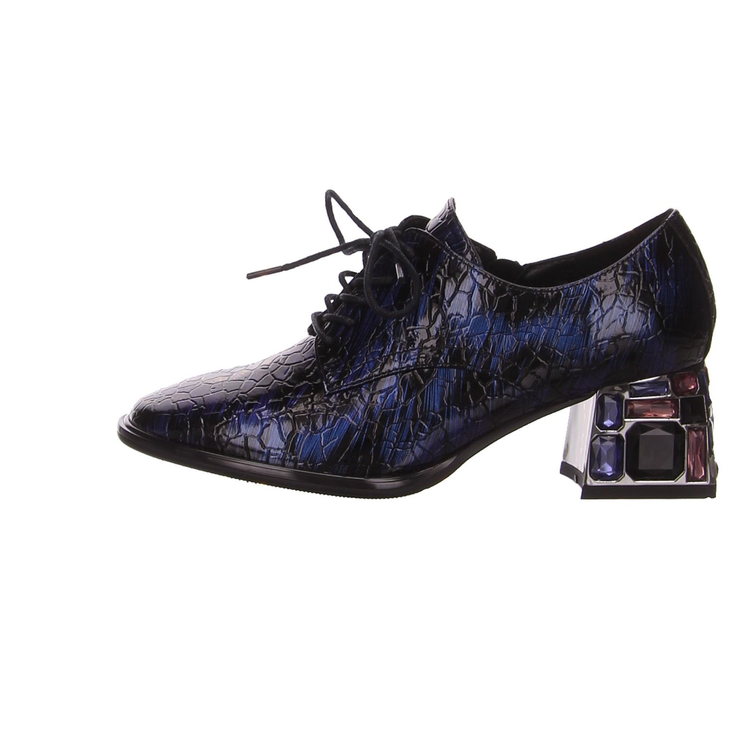 HBH Schnürschuhe blau/schwarz blau