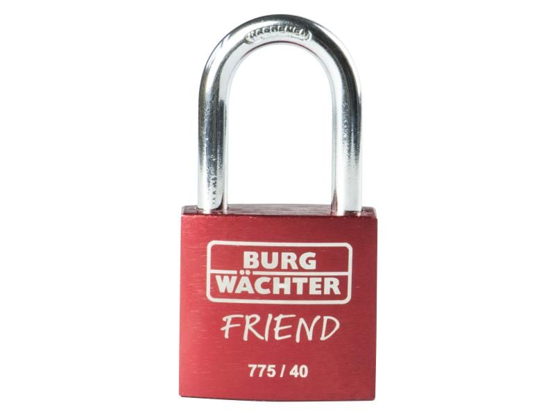 Burgwächter Vorhängeschloss Friend Rot Zylinder-Vorhängeschloss