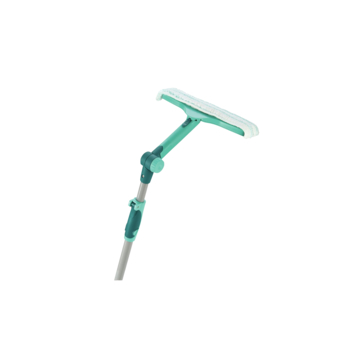 Leifheit Raamwisser 3in1 28 cm met Telescoopsteel (110 - 190 cm) en Draaiknop Click System