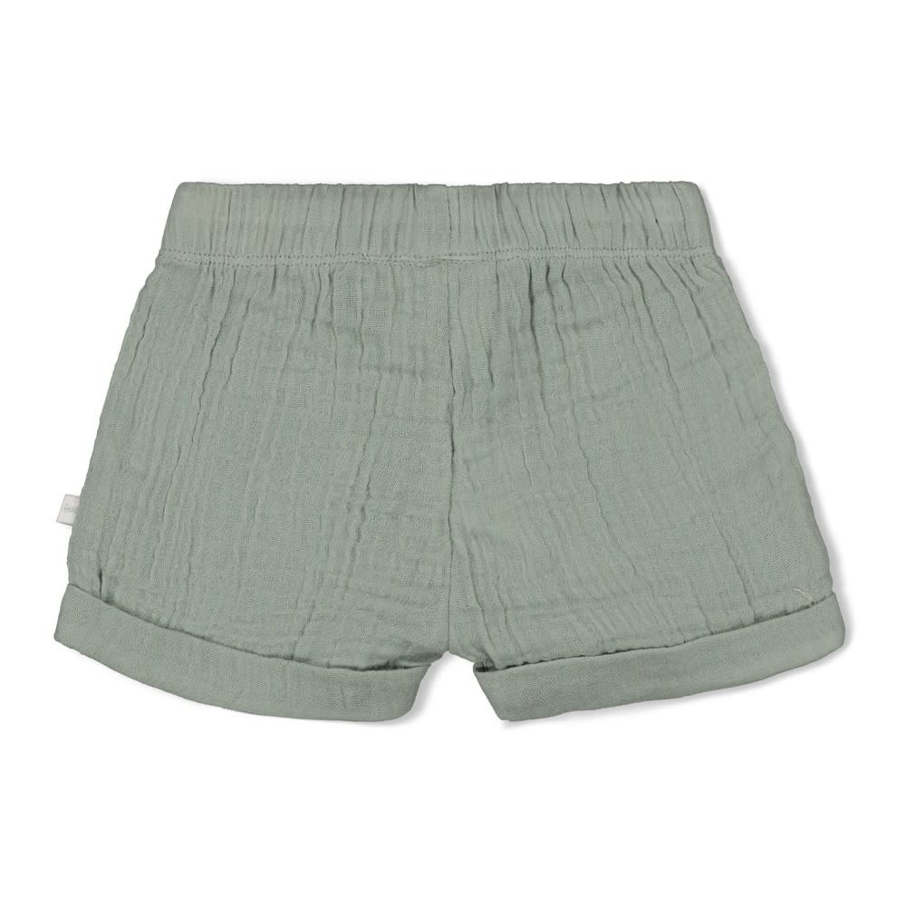 Feetje Feetje short mousseline - Summer Woven zeegroen