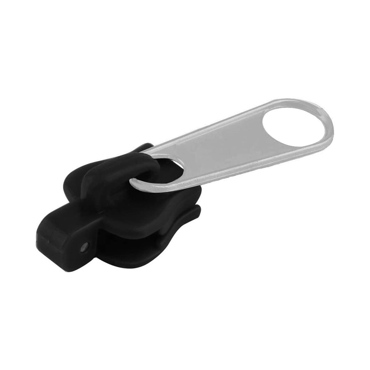 Glidelåsnøkkel / glider, sort 6-pakning, 3 str.