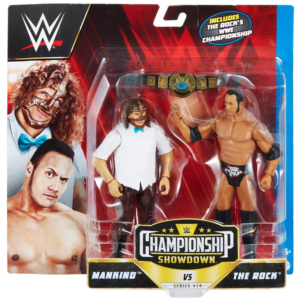 WWE Championship Showdown Mankind vs. The Rock Actionfiguren-2er-Pack