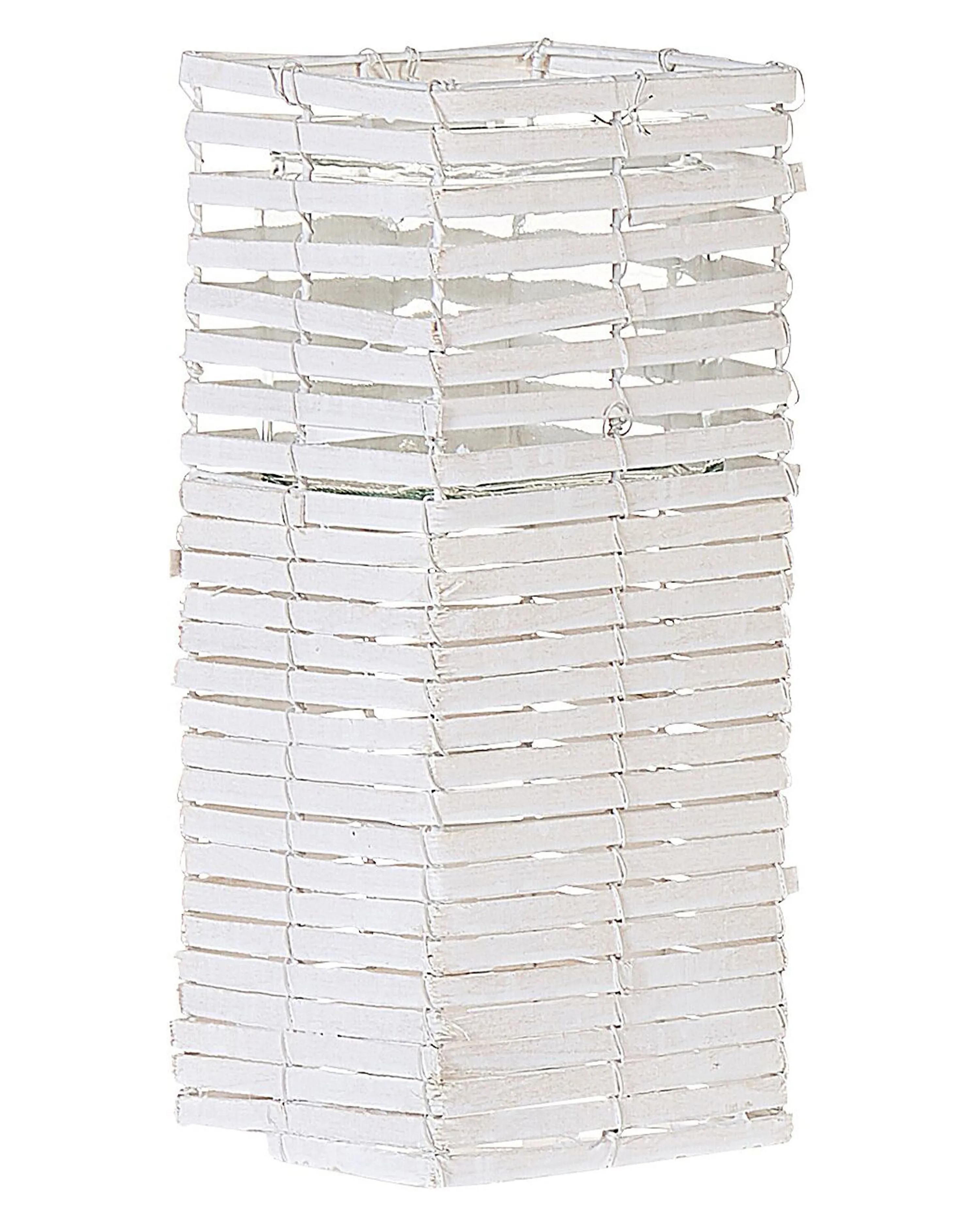 Set van 3 kaarshouders MAROLA Populierenhout 54/34/20 cm Wit