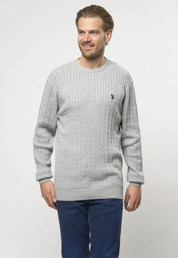 U.S. Polo Assn. USPA Knit Archi Men Greymelange