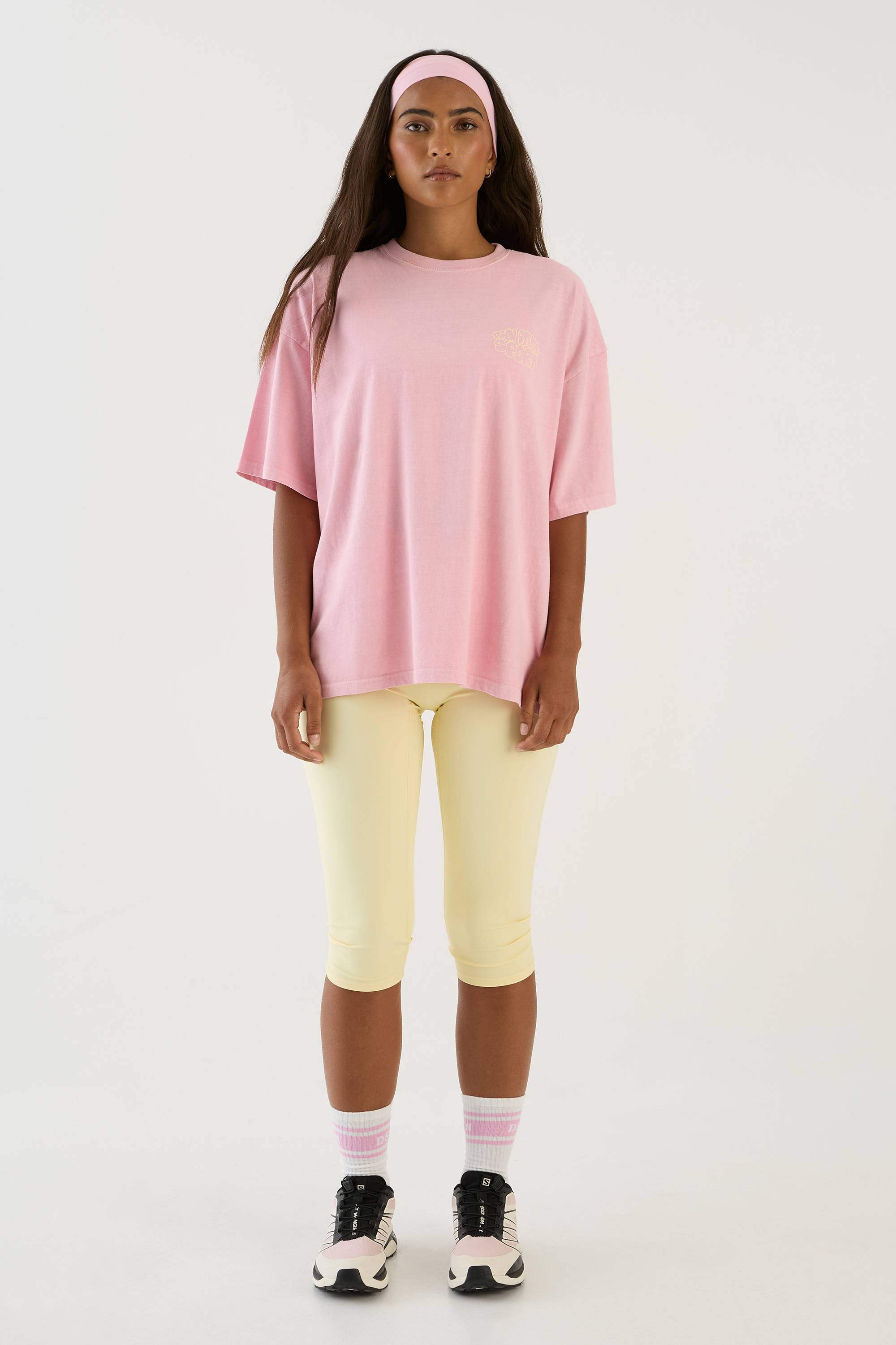T-shirt Oversize Délavé À Imprimé Pois Bulles Dsgn Studio