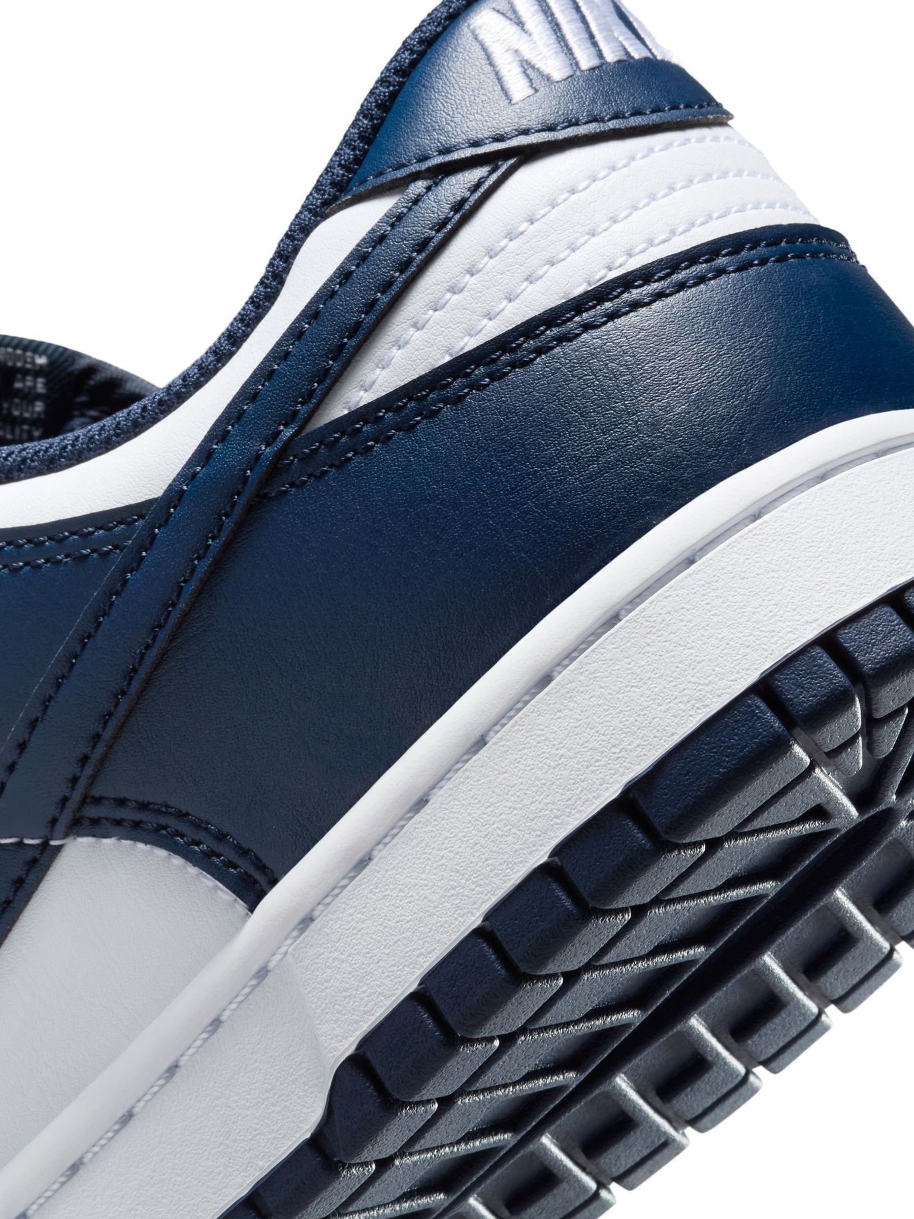 Marineblauw/wit - Nike Dunk Low sneakers