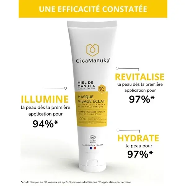 Máscara Facial CicaManuka com Mel de Manuka IAA10+ e Ácido Hialurônico - Bisnaga de 100ml