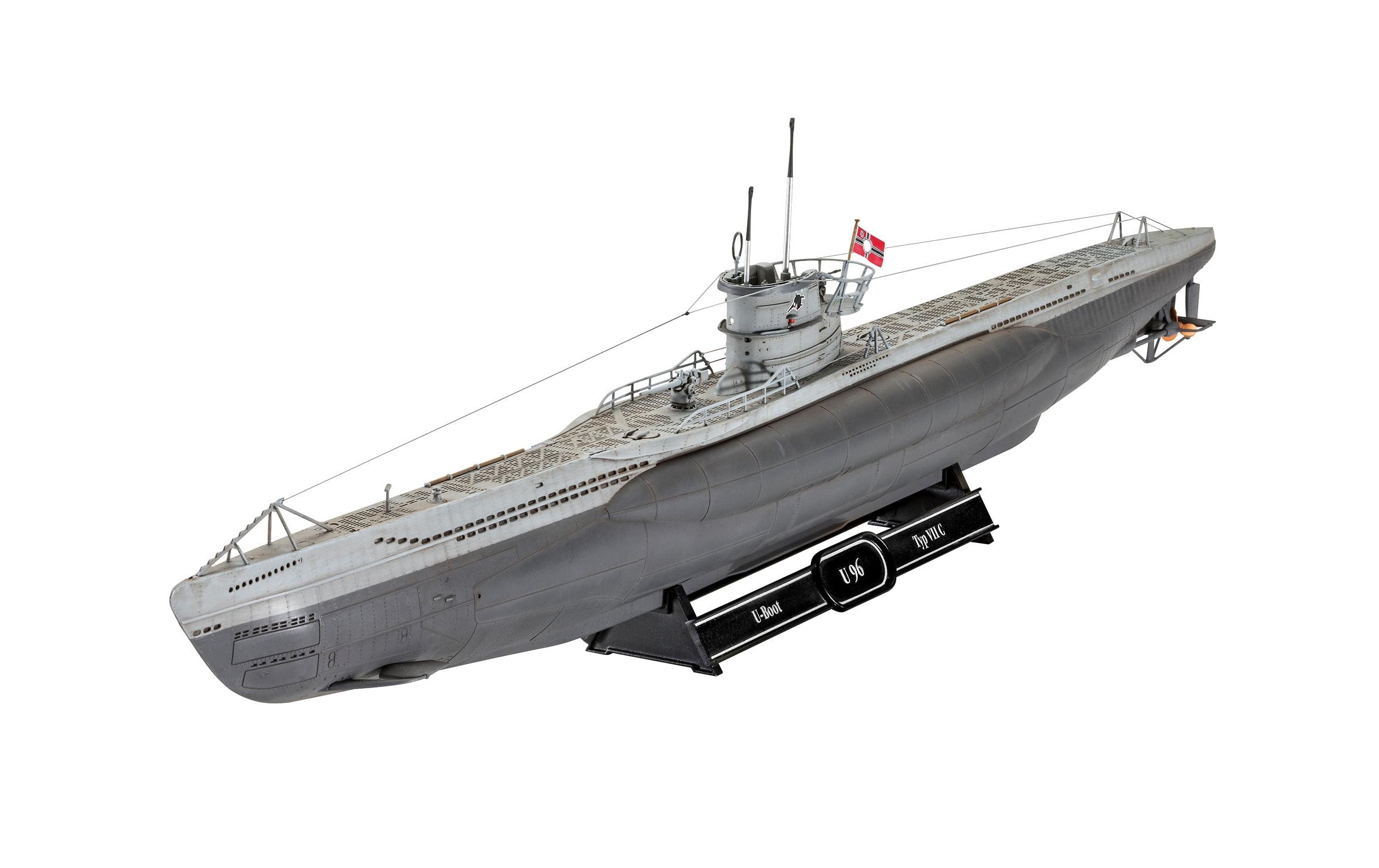 Bausatz U-Boot U96, Das Boot Collector's Edition 1:144Das Boot Collector's Edition - 40th Anniversary, Geschenk Set inklusive Klebstoff und Farben