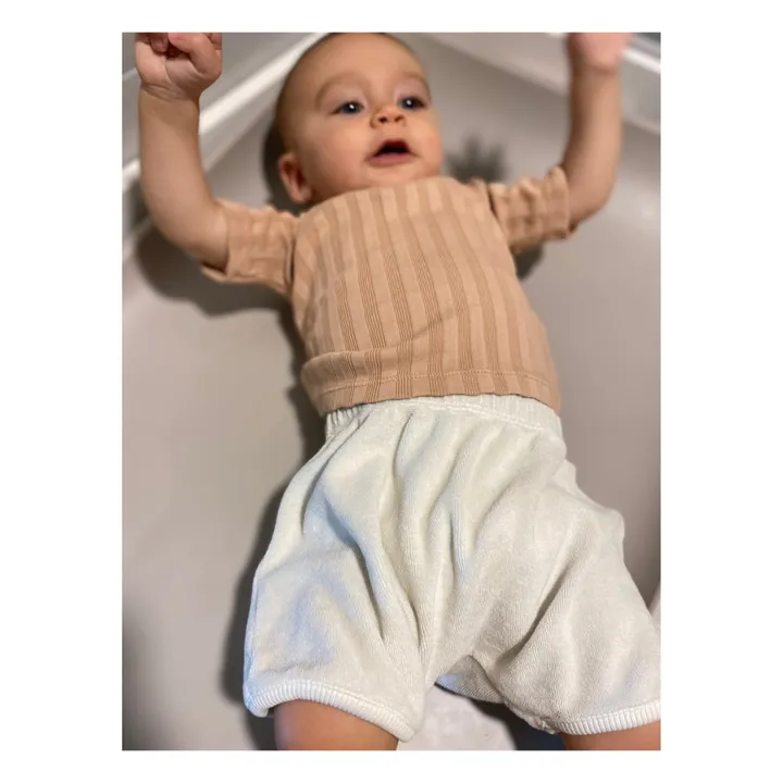 GOLD, Olalala Short Soy Eponge Coton Bio | Gris clair