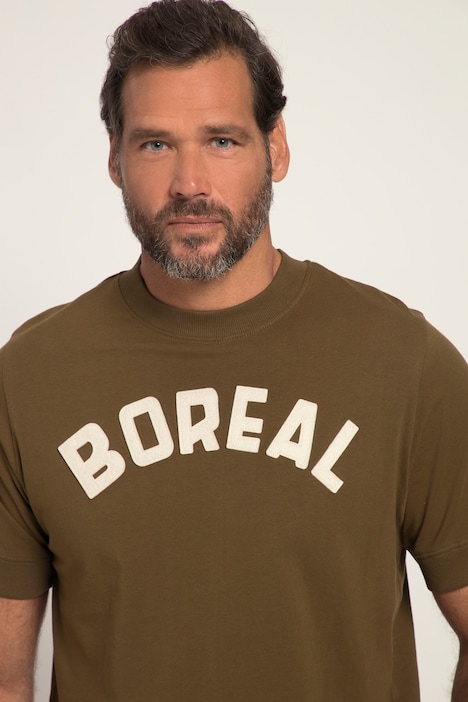 T-Shirt, Halbarm mit Bündchen, Badges, bis 8 XL