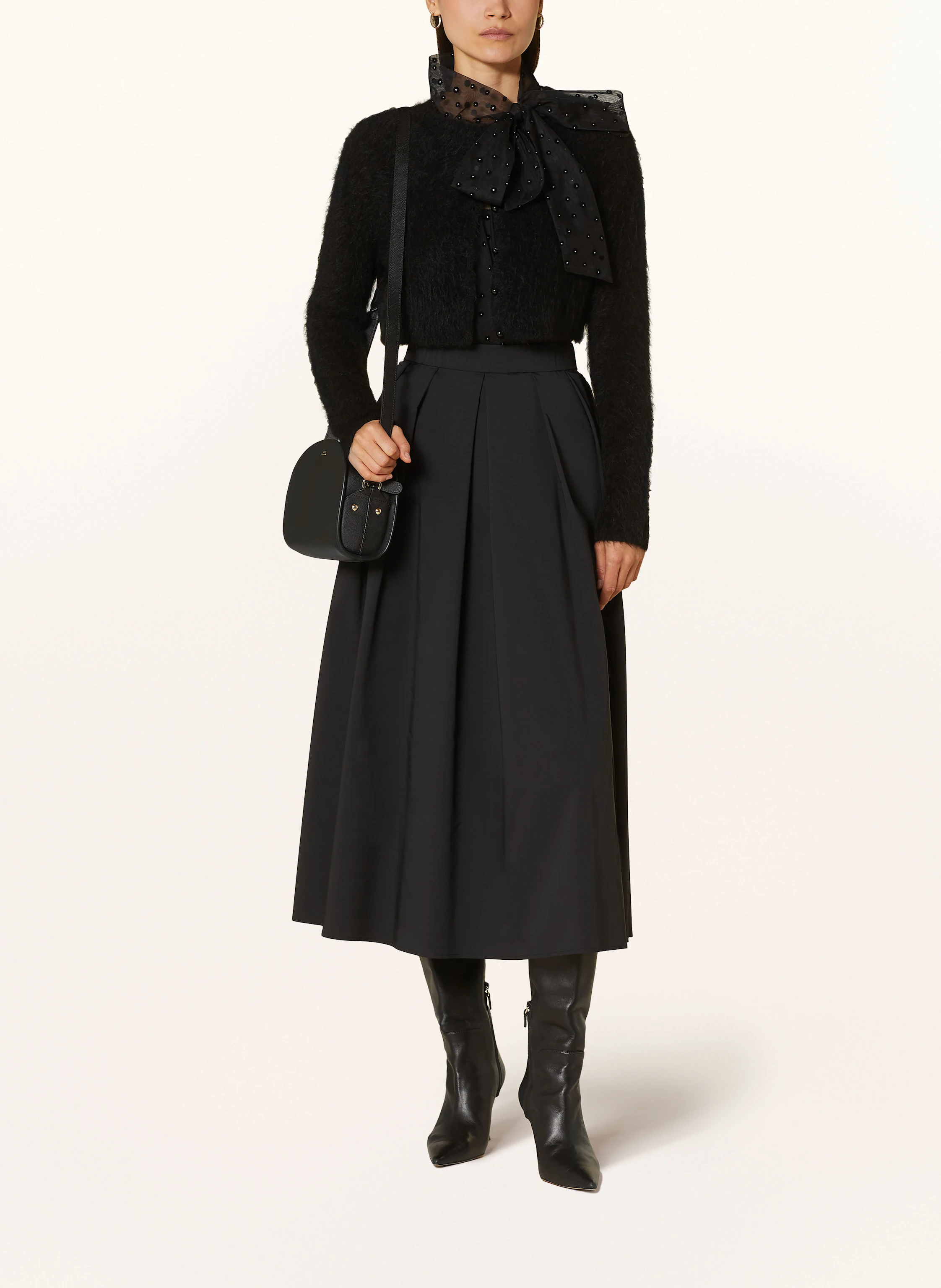 RIANI Cropped-Strickjacke aus Alpaka