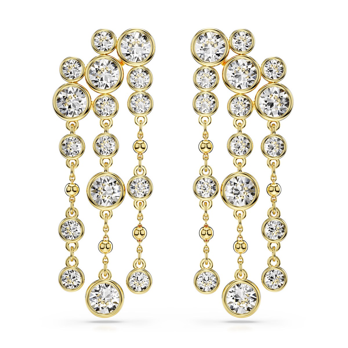 Boucles d oreilles pendantes Imber3 rangs