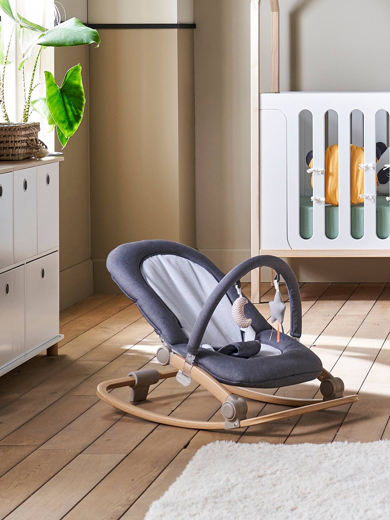 Rede Babydream com arco, amarelo escuro liso
