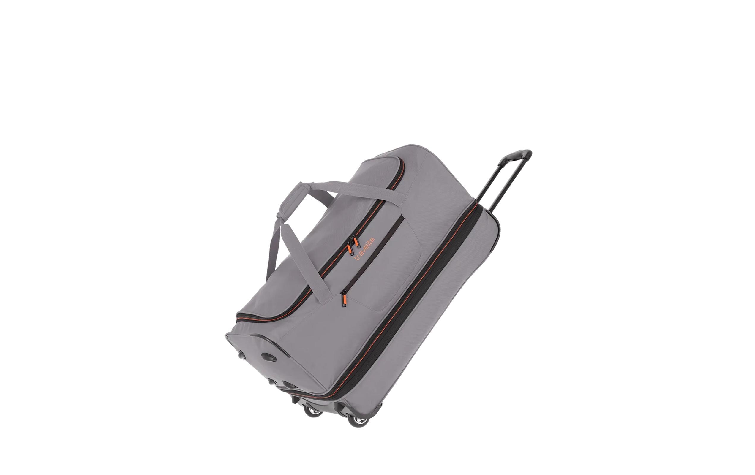 Basics Trolley Reisetasche L erweiterbar, GrauReisekoffer