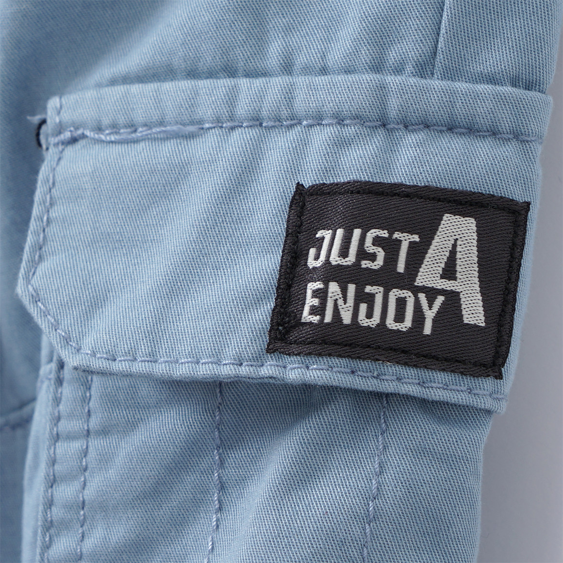 Topolino Jungen Cargo-Shorts mit elastischem EInsatz hellblau