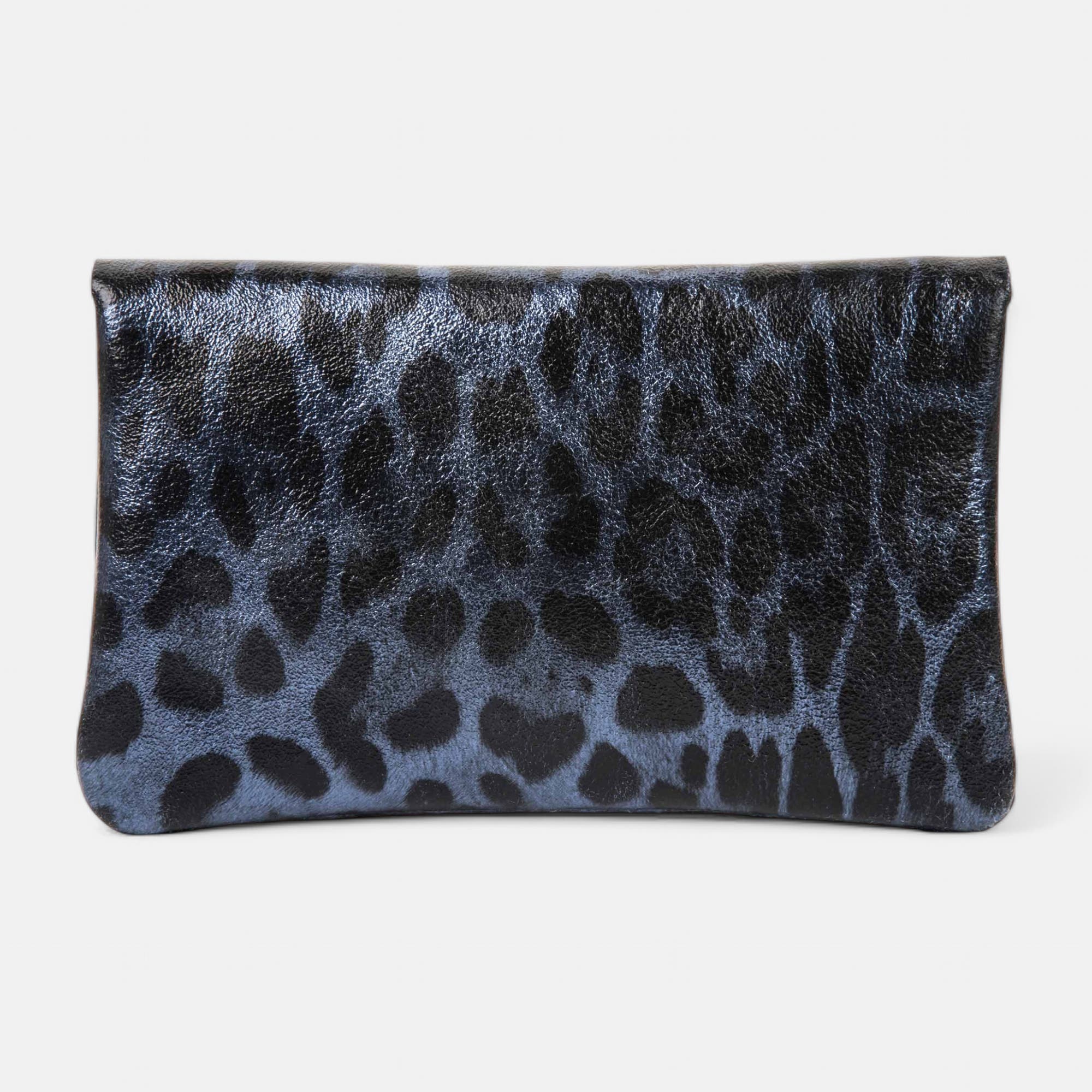 Petite maroquinerie en cuir bleu