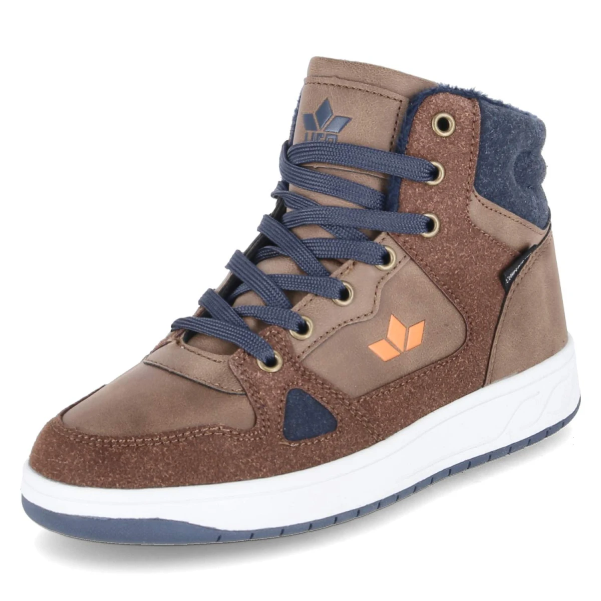 LicoHigh Sneaker COLDEN - braun/marine/orange