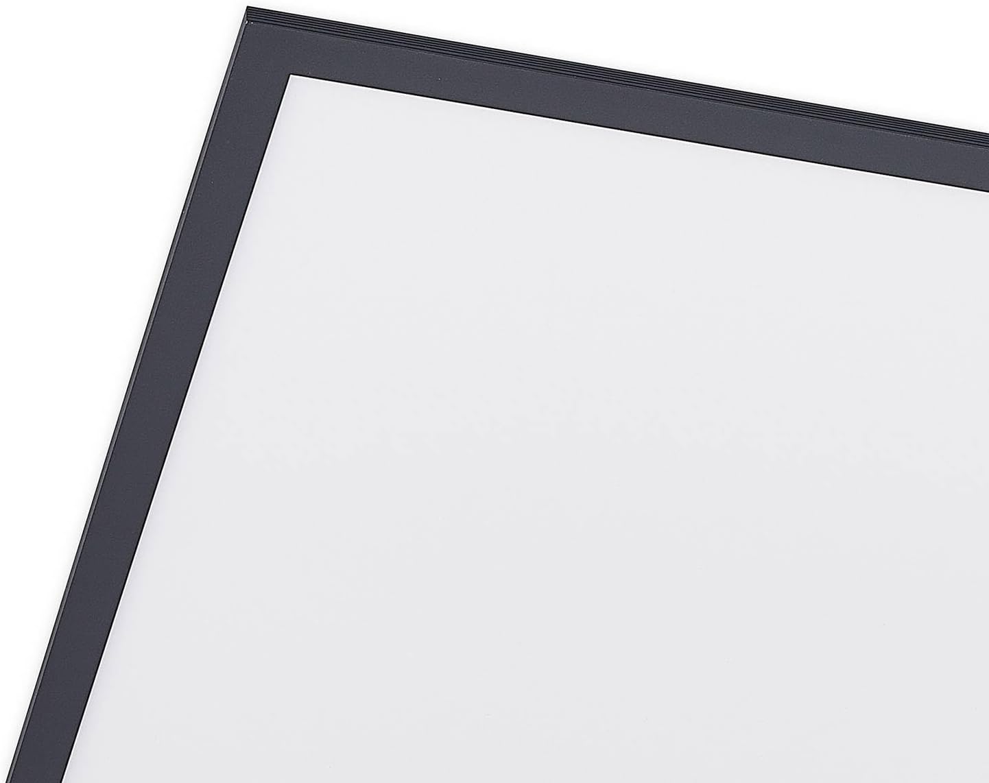 Lindby LED Panel Nelios dimmbar mit Leselampe (Modern) in Schwarz aus Aluminium (1 flammig,) - Bürolampe Deckenlampe Deckenleuchte Lampe Wohnzimmerleuchte