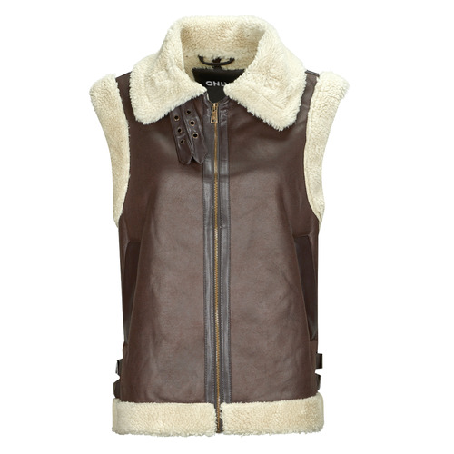 Only - ONLBETTY FAUX SUEDE WAISTCOAT OTW - Marron