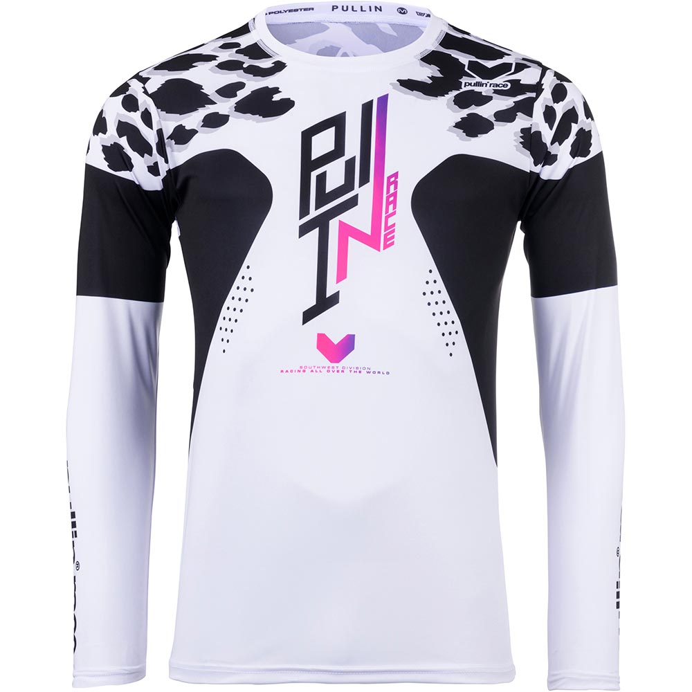pull-in - Maillot enfant Race Kid Snow Blanc / Noir / Rose