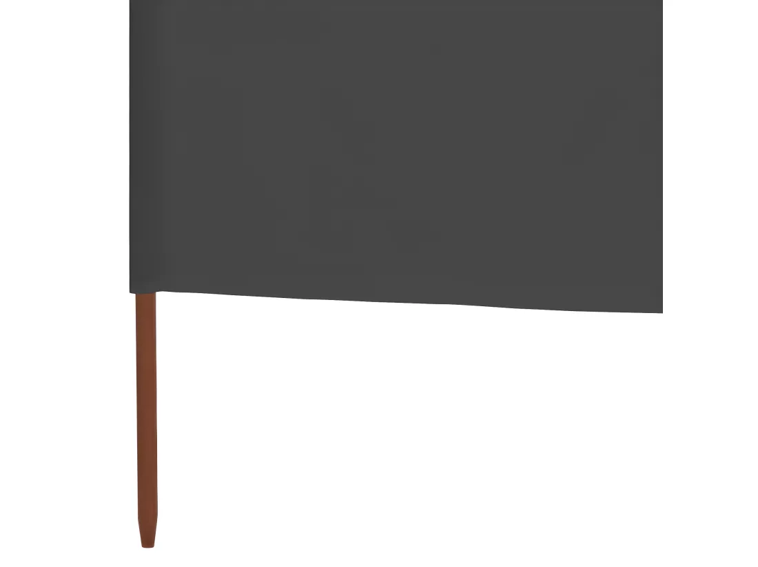 Paravent 9 panneaux Tissu 1200 x 80 cm Anthracite