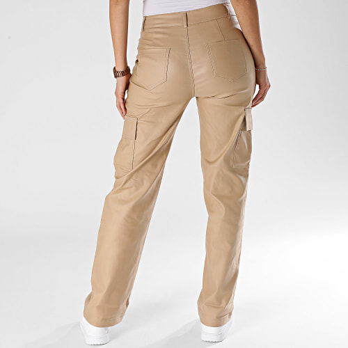 Pantalon Cargo Femme Beige