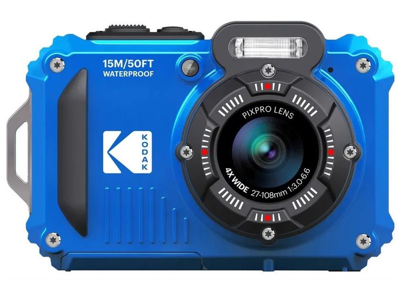 Kodak Unterwasserkamera PixPro WPZ2 Blau Wasser-, stoss- und staubdichte, Point & Shoot-Kamera
