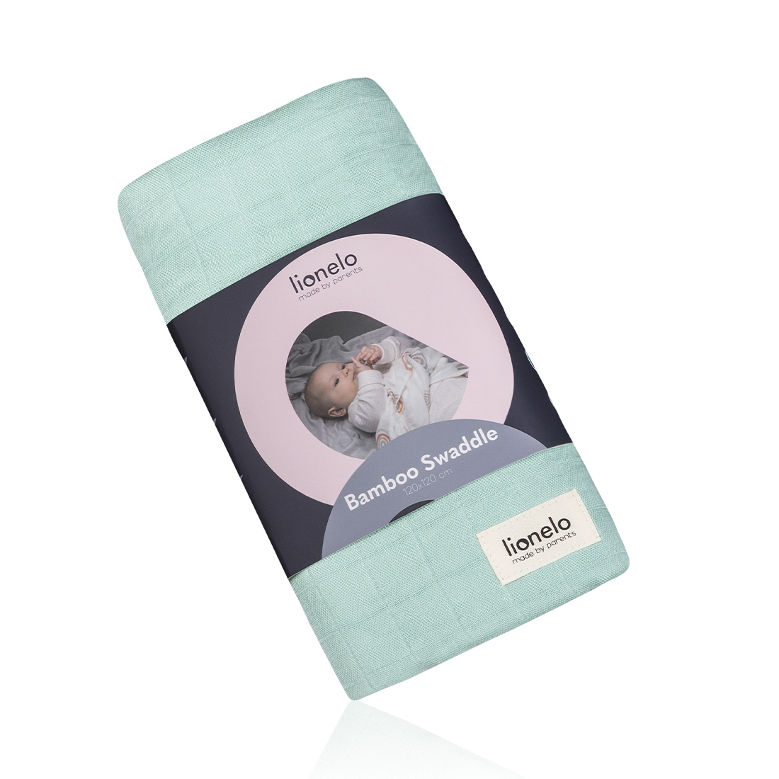 Lionelo Bambus Baby-Wickeltuch Bamboo Swaddle Green Mint